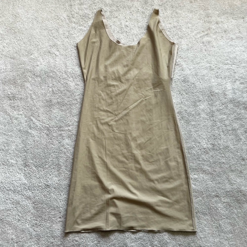 SPANX by Sara Blakely TANK SHAPEWEAR TAN SLIP DRESS XL SLIMMING UNDERGARMENT - Picture 2 of 8
